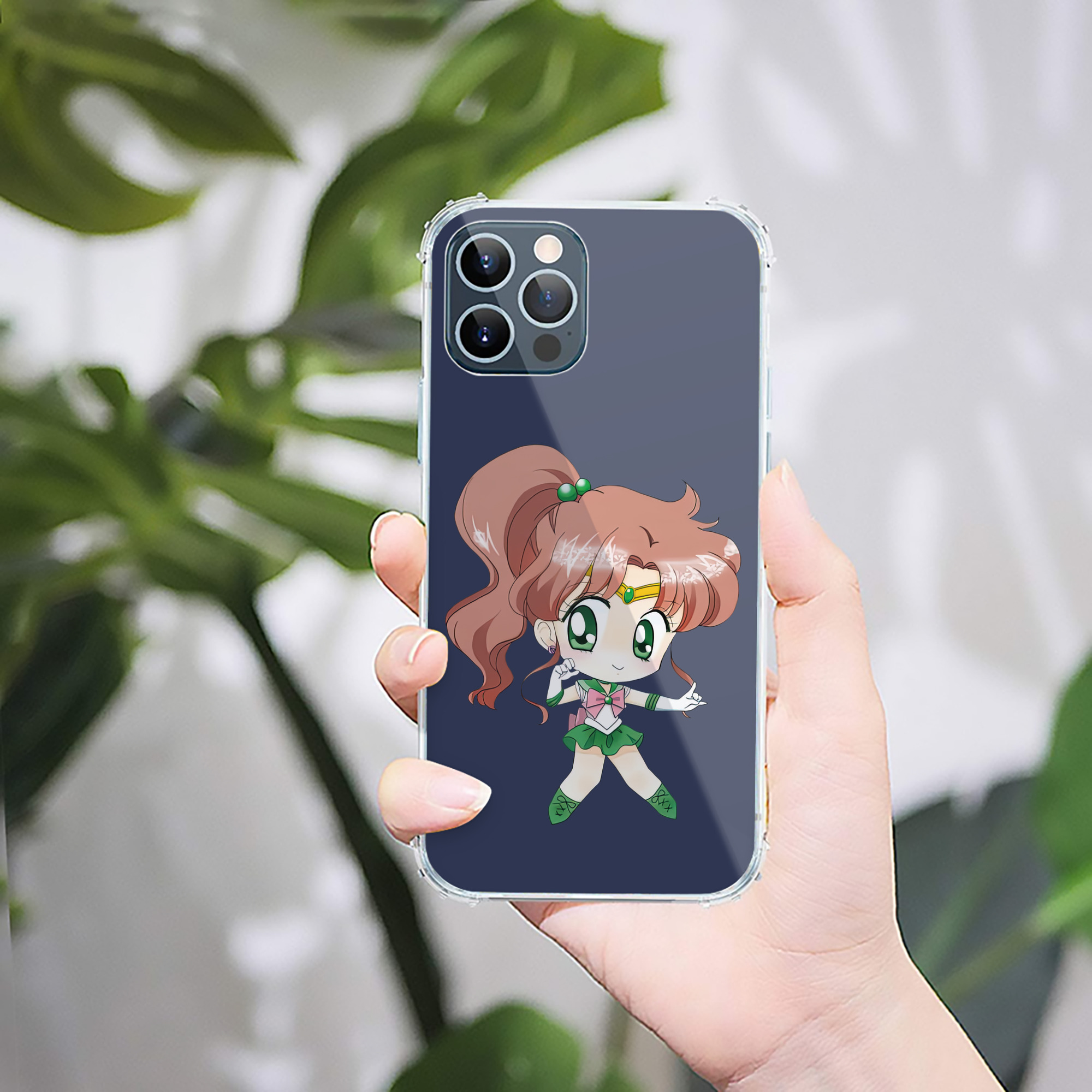 （画像用） 美少女戦士セーラームーン 木野 まこと きの まこと Sailor Moon Kino Makoto （セーラージュピター；Sailor Jupiter） 【iPhone 12シリーズ対応】透明スマホケース（クリアソフトケース）